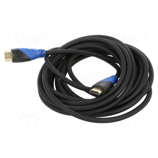 Cable | HDMI 1.4 | HDMI plug,both sides | Len: 5m | black | 30AWG