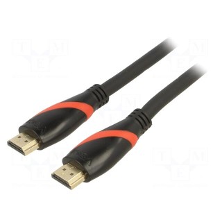 Cable | HDMI 1.4 | HDMI plug,both sides | PVC | 3m | black | Core: Cu