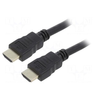 Cable | HDMI 1.4 | HDMI plug,both sides | PVC | 7.5m | black | 28AWG