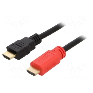 Cable | HDMI 1.4,with amplifier | HDMI plug,both sides | 20m | black