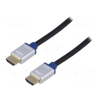 Cable | HDMI 2.0 | HDMI plug,both sides | 1.5m | black