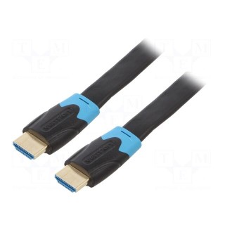 Cable | HDMI 1.4 | HDMI plug,both sides | PVC | 10m | black | 28AWG