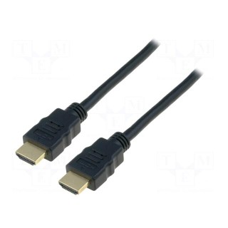 Cable | HDMI 2.0 | HDMI plug,both sides | 1m | black
