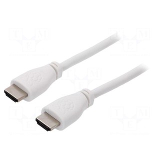 Cable | HDMI 2.0 | HDMI plug,both sides | 1m | white