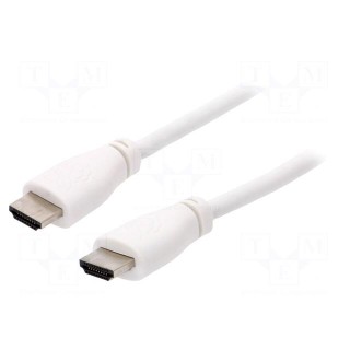 Cable | HDMI 2.0 | HDMI plug,both sides | 2m | white