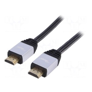 Cable | HDMI 2.0 | HDMI plug,both sides | 3m | black
