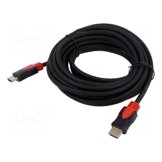 Cable | HDMI 2.0 | HDMI plug,both sides | Len: 7.5m | black | 30AWG