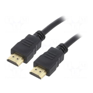 Cable | HDMI 2.0 | HDMI plug,both sides | PVC | 4.5m | black | 30AWG