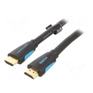 Cable | HDMI 2.0 | HDMI plug,both sides | PVC | 5m | black | 30AWG