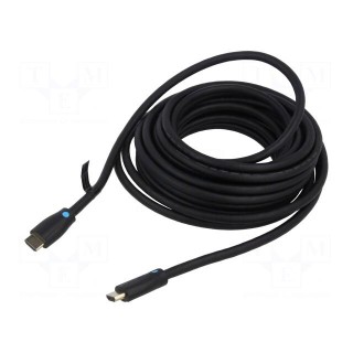 Cable | HDMI 2.0 | HDMI plug,both sides | PVC | Len: 3m | black | 30AWG
