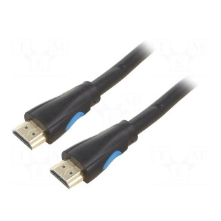 Cable | HDMI 1.4 | HDMI plug,both sides | PVC | Len: 5m | black | 30AWG