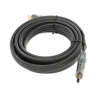 Cable | HDMI 2.0,flat | HDMI plug,both sides | PVC | textile | Len: 2m