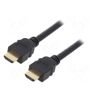 Cable | HDMI 2.1 | HDMI plug,both sides | 1m | black