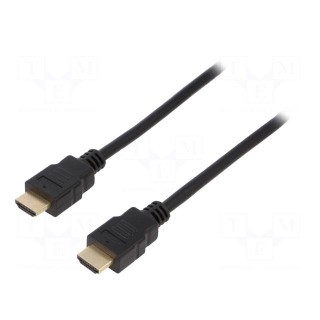 Cable | HDMI 2.1 | HDMI plug,both sides | 1m | black