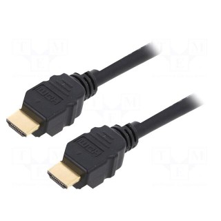Cable | HDMI 2.1 | HDMI plug,both sides | 3m | black