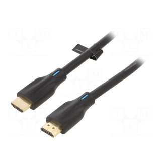 Cable | HDMI 2.1 | HDMI plug,both sides | PVC | 2m | black | 28AWG