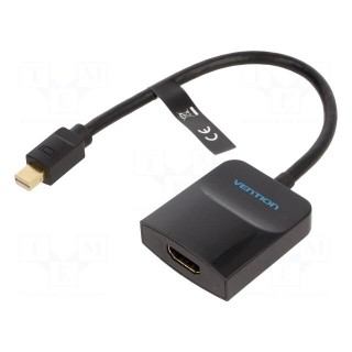 Adapter | HDMI socket,mini DisplayPort plug | Len: 0.15m | black