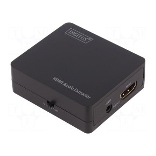Converter | Colour: black | Input: HDMI socket,USB B mini socket