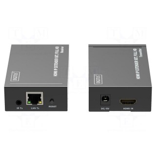 HDMI extender | HDCP 1.3,HDMI 1.3 | black | Enclos.mat: metal | 120m