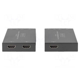 HDMI extender | HDCP 2.2,HDMI 2.0 | black | Enclos.mat: metal | 70m