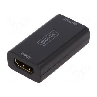 Repeater HDMI | HDMI socket x2 | black | 4096x1260px | Kit: repeater