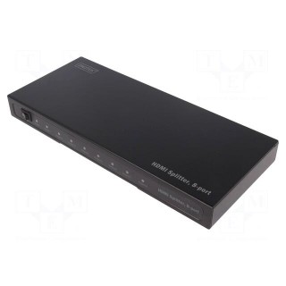Splitter | HDCP 1.2 | Colour: black | Input: HDMI socket | 1920x1080px