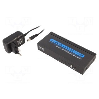 Splitter | HDMI 1.4 | Colour: black | Input: DC socket,HDMI socket