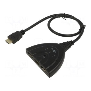 Switch | HDCP 1.4,HDMI 1.4 | 0.55m | black | Input: HDMI socket x3