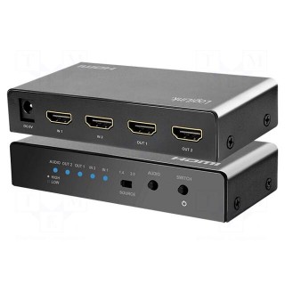 Switch | HDCP 2.2,HDMI 2.0 | black | Input: HDMI socket x2