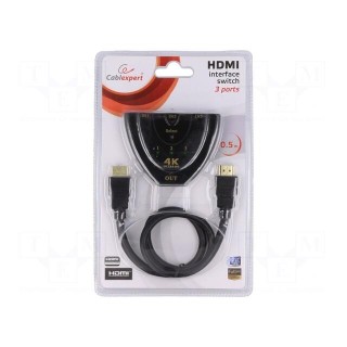 Switch | HDCP,HDMI 1.4 | black | Features: works with 4K, UHD 2160p