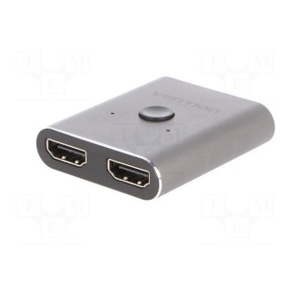 Switch | bidirectional,HDMI 2.0 | grey | Input: HDMI socket