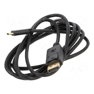 Adapter | DisplayPort 1.2,USB 3.1 | DisplayPort plug,USB C plug