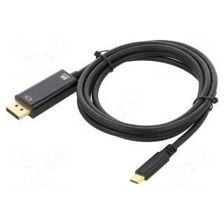 Adapter | DisplayPort 1.4 | DisplayPort plug,USB C plug | 1.8m