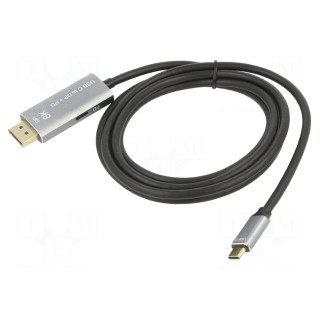 Adapter | DisplayPort 1.4,USB 3.0,USB 3.1 | gold-plated | 1.8m