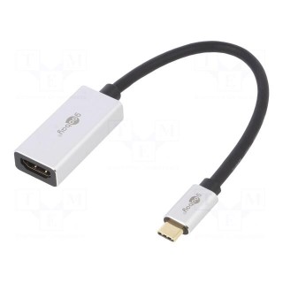 Adapter | HDCP 2.2,HDMI 2.1 | HDMI socket,USB C plug | gold-plated