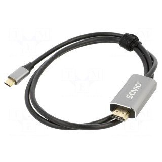 Adapter | HDCP 2.3,HDMI 2.0,USB 3.1 | HDMI plug,USB C plug | 1m