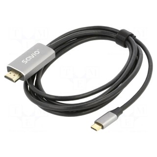 Adapter | HDCP 2.3,HDMI 2.0,USB 3.1 | HDMI plug,USB C plug | 2m