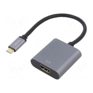 Adapter | HDCP,HDMI 2.0,USB 3.2 | HDMI socket,USB C plug | 0.15m