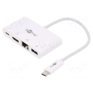 Adapter | HDMI 1.4,Power Delivery (PD),USB 3.0 | 0.15m | white