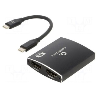 Adapter | HDMI 1.4,USB 3.1 | 0.15m | black | black | Cablexpert