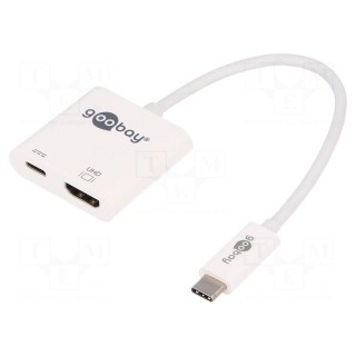 Adapter | USB 3.0 | HDMI socket,USB C Power Delivery,USB C plug