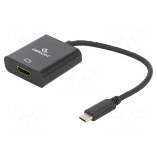 Adapter | HDMI 2.0,USB 3.1 | HDMI socket,USB C plug | 0.15m | black