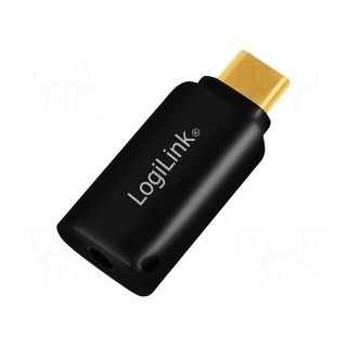 Adapter | Jack 3.5mm socket,USB C plug | gold-plated
