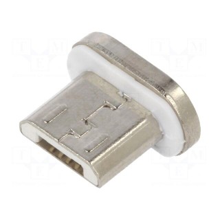 Adapter | magnetic,USB 2.0 | USB B micro plug | CC-USB2-AMLM31-1M
