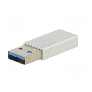 Adapter | OTG,USB 3.0 | USB A plug,USB C socket | 5Gbps | white | 3A