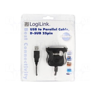 Adapter USB-LPT | USB 1.1 | USB A plug,D-Sub 25pin LPT socket