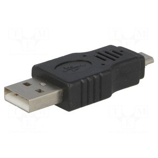 Adapter | USB 2.0 | USB A plug,USB B micro plug | nickel plated