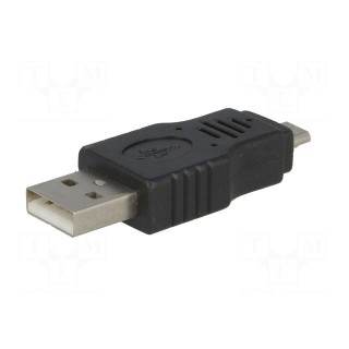 Adapter | USB 2.0 | USB A plug,USB B micro plug | nickel plated