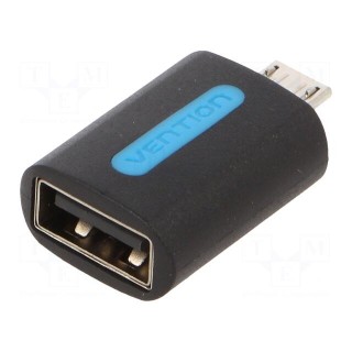 Adapter | USB 2.0 | USB A socket,USB B micro plug | nickel plated