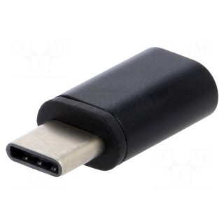 Adapter | USB 2.0 | USB B micro socket,USB C plug | nickel plated